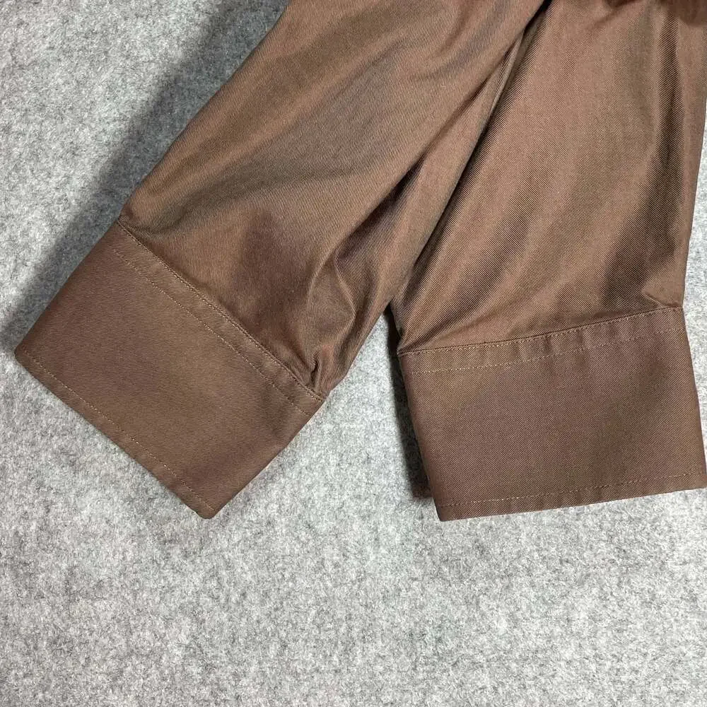 Banana Republic Men's L 16-16 1/2 Brown‎ 100% Cotton Long Sleeve Dress Shirt
